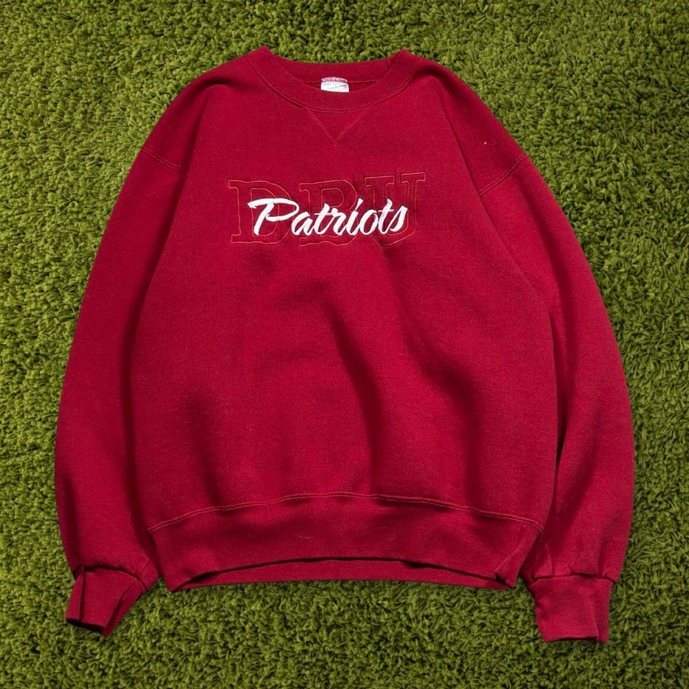 Vintage Made In USA DBU Patriots Embroidered Sweatshirt
